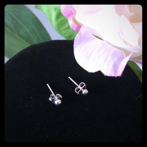 925 Sterling Silver Ball Earrings - NWT
